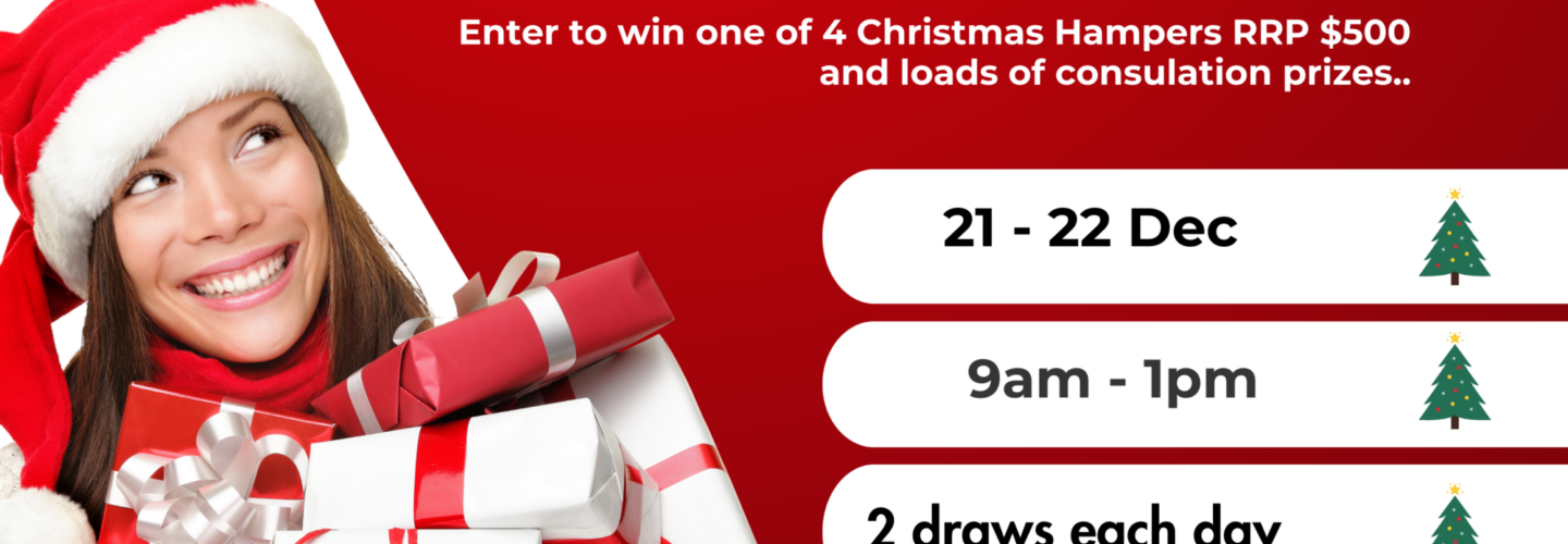 Enter to win one of 4 Christmas Hampers RRP 500 and loads of consulation prizes 2