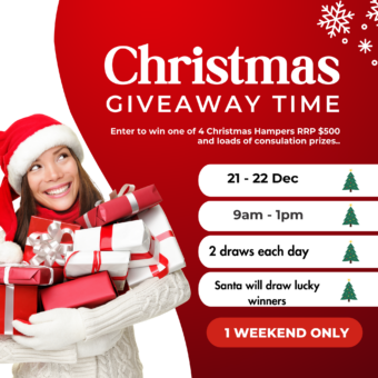 Enter to win one of 4 Christmas Hampers RRP 500 and loads of consulation prizes 2